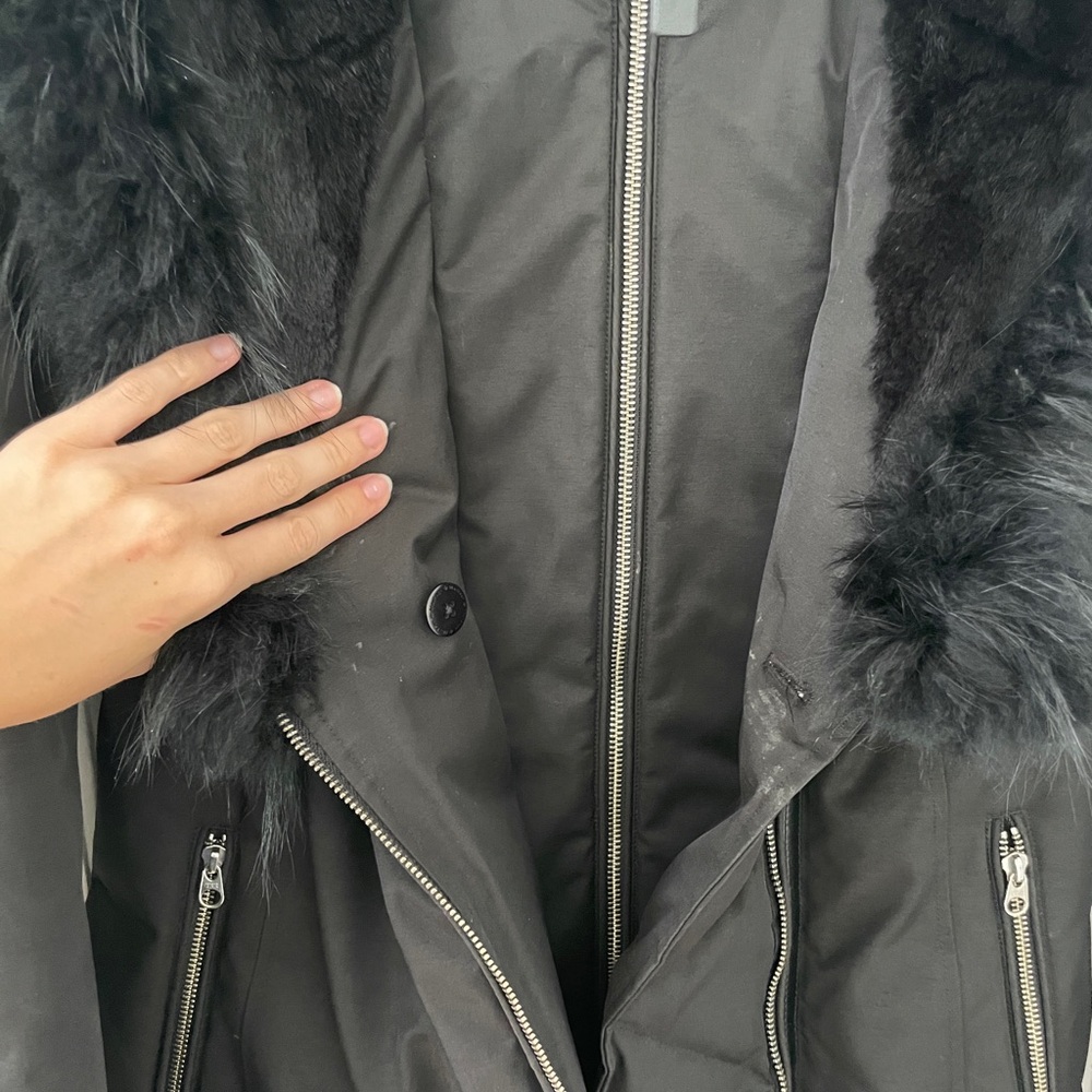 Mackage Black Fur-Trimmed Puffer Jacket - Picture 6 of 11